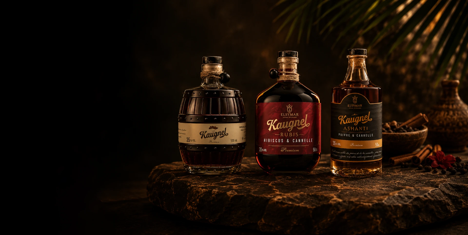 Les liqueurs Kaugnel de la Maison ELSYMAR
